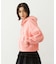 RHINESTONE LOGO SHORT ZIP UP HOODIE