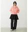 RHINESTONE LOGO SHORT ZIP UP HOODIE