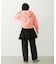 RHINESTONE LOGO SHORT ZIP UP HOODIE