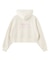 RHINESTONE LOGO SHORT ZIP UP HOODIE