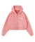RHINESTONE LOGO SHORT ZIP UP HOODIE