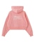 RHINESTONE LOGO SHORT ZIP UP HOODIE