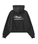 RHINESTONE LOGO SHORT ZIP UP HOODIE