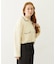 OPEN COLLAR CONTRAST TRIM KNIT CARDIGAN