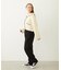 OPEN COLLAR CONTRAST TRIM KNIT CARDIGAN