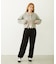 OPEN COLLAR CONTRAST TRIM KNIT CARDIGAN