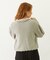 OPEN COLLAR CONTRAST TRIM KNIT CARDIGAN