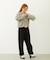 OPEN COLLAR CONTRAST TRIM KNIT CARDIGAN