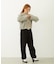 OPEN COLLAR CONTRAST TRIM KNIT CARDIGAN