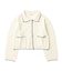 OPEN COLLAR CONTRAST TRIM KNIT CARDIGAN
