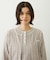 STRIPED FLOWER WAFFLE CARDIGAN