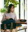 STRIPED FLOWER WAFFLE CARDIGAN