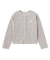 STRIPED FLOWER WAFFLE CARDIGAN
