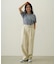 TUCK DENIM PANTS