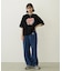 TUCK DENIM PANTS