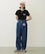 TUCK DENIM PANTS