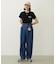TUCK DENIM PANTS