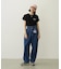 TUCK DENIM PANTS