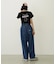 TUCK DENIM PANTS