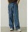 TUCK DENIM PANTS