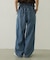 TUCK DENIM PANTS