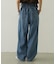 TUCK DENIM PANTS