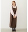 FAUX LEATHER TUCK DRESS