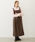 FAUX LEATHER TUCK DRESS