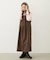FAUX LEATHER TUCK DRESS