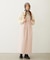 FAUX LEATHER TUCK DRESS