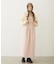 FAUX LEATHER TUCK DRESS