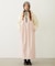 FAUX LEATHER TUCK DRESS