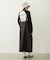 FAUX LEATHER TUCK DRESS
