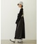 FAUX LEATHER TUCK DRESS