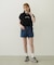 COOPER HEART DENIM SHORT PANTS