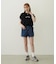 COOPER HEART DENIM SHORT PANTS