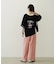 RUFFLE GATHERED PANTS