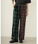 COMBINATION PLAID PANTS