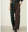 COMBINATION PLAID PANTS