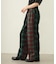 COMBINATION PLAID PANTS