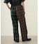 COMBINATION PLAID PANTS