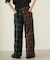 COMBINATION PLAID PANTS