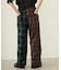 COMBINATION PLAID PANTS
