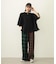 COMBINATION PLAID PANTS