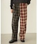 COMBINATION PLAID PANTS