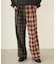 COMBINATION PLAID PANTS