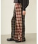 COMBINATION PLAID PANTS