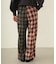 COMBINATION PLAID PANTS