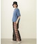 COMBINATION PLAID PANTS