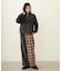 COMBINATION PLAID PANTS